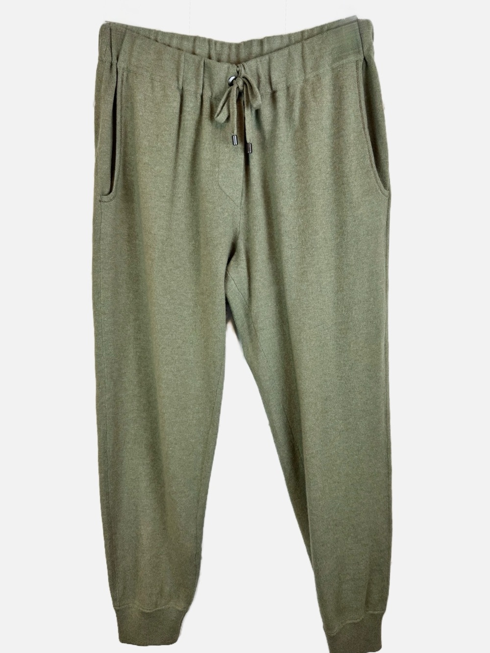 Brunello Cucinelli | Green 100% Cashmere Jogger Pants, M